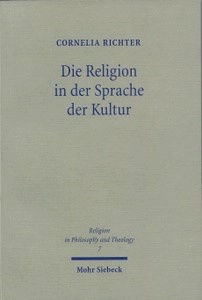 Richter, Cornelia: Die Religion in der Sprache der Kultur. Schleiermacher und Cassirer - Kulturphilosophische Symmetrien und Divergenzen. Mohr Siebeck Verlag, Tübingen 2004. X, 325 Seiten ( Religion in Philosophy and Theology / 7). ISBN 978-3-16-148160-4 fadengeheftete Broschur