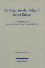 Die Prägnanz der Religion in der Kultur. Ernst Cassirer und die Theologie. Hrsg. v. Dietrich Korsch u. Enno Rudolph. Mohr Siebeck Verlag, Tübingen 2000. VI, 268 Seiten (Religion und Aufklärung / 7). ISBN 978-3-16-147303-6 fadengeheftete Broschur