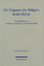 Die Prägnanz der Religion in der Kultur. Ernst Cassirer und die Theologie. Hrsg. v. Dietrich Korsch u. Enno Rudolph. Mohr Siebeck Verlag, Tübingen 2000. VI, 268 Seiten (Religion und Aufklärung / 7). ISBN 978-3-16-147303-6 fadengeheftete Broschur