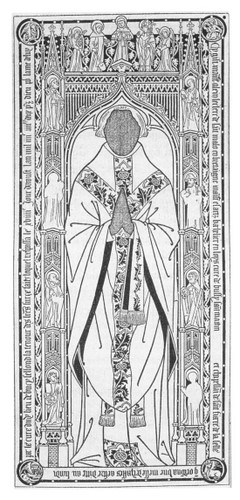Fig. 65: Epitaphe de maitre Alain Leclerc, curé de Bucy-Saint-Martin (1482), ibid., p. 309