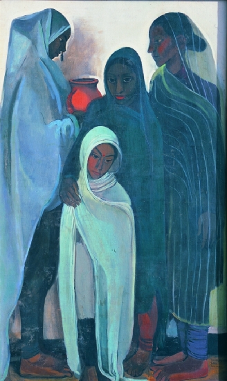 Amrita Sher-Gil, Hill Women, 1935. Oil on canvas - Collection Vivan und Navina Sundaram, Neu Delhi, © Copyright the artist: Amrita Sher-Gil