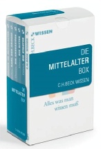 Die Mittelalter Box; Enthält: 2307 Rexroth, Deutsche Geschichte im Mittelalter; 2120 Becher, Karl der Große; 2338 Thorau, Die Kreuzzüge; 2392 Ehlers, Die Ritter; 2393 Görich, Die Staufer. C.H.Beck 2008. Broschiert. ISBN 978-3-406-56287-7