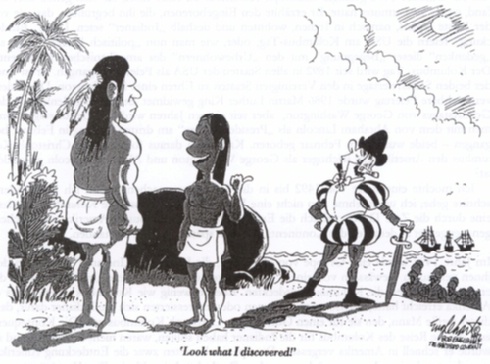 Karikatur von Bob Engelhart, in: Hartford Courant, reproduziert in international Herald Tribune, 28. Juli 1992, S.8; ebd., Abb. S. 326.