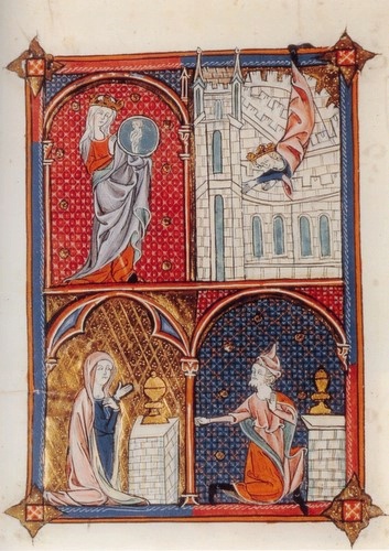 Farbabb. 3: Superbia, Somme le Roi, Paris, Bibliothèque de l' Arsenal, MS 6329, fol. 102v; ebd., S. 83