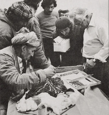 Excavations at Tillya Tepe 1978 by Russian archaeologist Viktor Sarianidis - Six golden burials from the second quarter of the 1st century AD were found amongst the ruins of an older Bronze Age fortress -  © Viktor Sarianidi, National Museum of Afghanistan / Musée Guimet