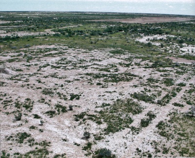 Il settore E di AK9 prima dello scavo. Settembre 2003.