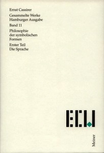 Ernst Cassirer: Philosophie der symbolischen Formen, Erster Teil. Die Sprache. Hrsg. von Birgit Recki. Text und Anmerk. bearb. von Claus Rosenkranz. Gesammelte Werke. Hamburger Ausgabe (ECW), Bd. 11. Felix Meiner Verlag, Hamburg 2001. XI, 331 Seiten.ISBN 978-3-7873-1411-9. Leinen