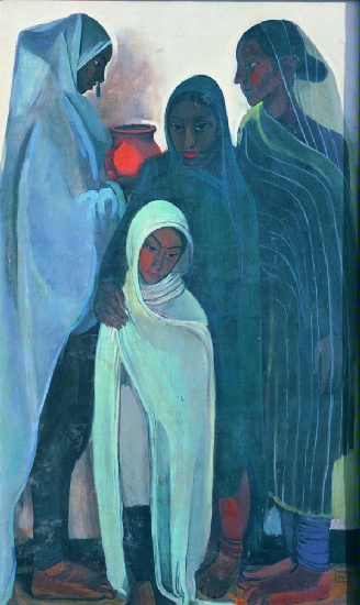 Amrita Sher-Gil, Frauen aus den Bergen, 1935. Öl auf Leinwand - Collection Vivan und Navina Sundaram, Neu Delhi © Copyright the artist: Amrita Sher-Gil
