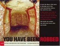 First-prize winner 2005 "You have been robbed" Concept: Donna Yates. Photography: George F. Mobley/National Geographic Image Collection © 2006 SAFE/Saving Antiquities for Everyone, Inc.