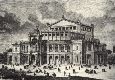 Abb. 2: Das Hoftheater in Dresden von 1878, ebd., S. 96