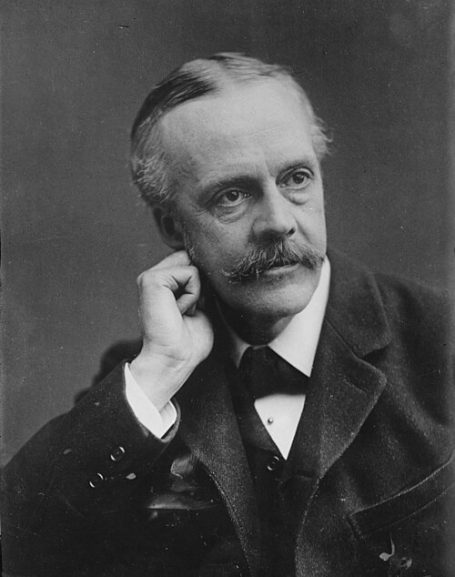 Portrait James Balfour (1848-1930), britischer Politiker und Premierminister, Courtesy: United States Library of Congress Portrait James Balfour (1848-1930), britischer Politiker und Premierminister, Courtesy: United States Library of Congress