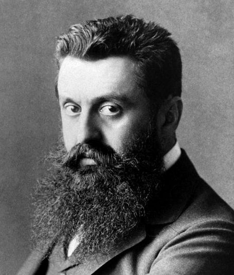Schriftsteller, Publizist und Journalist Benjamin Zeev Theodor Herzl (1860-1904), vor 1900 Schriftsteller, Publizist und Journalist Benjamin Zeev Theodor Herzl (1860-1904), vor 1900