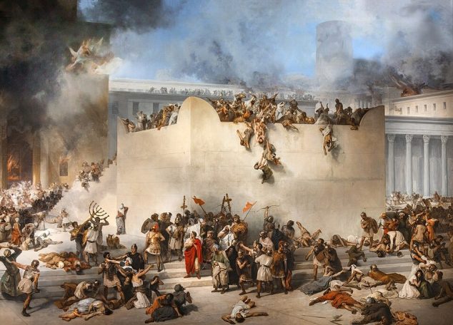 The Destruction of the Temple of Jerusalem - Venice, Francesco Hayez, 1867 - Accademia di Belle Arti, donated by the artist, 1868 The Destruction of the Temple of Jerusalem - Venice, Francesco Hayez, 1867 - Accademia di Belle Arti, donated by the artist, 1868