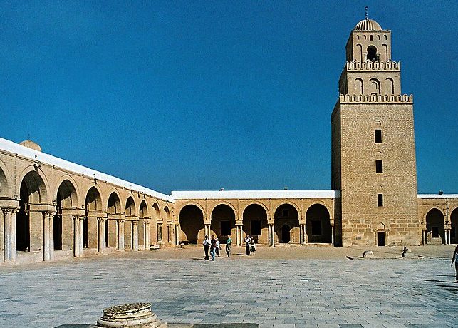 Courtyard of the Great Mosque of Kairouan, August 19, 2008 - Photo by Vince Crawley, U.S. Africa Command, wikimedia.org, public domain Courtyard of the Great Mosque of Kairouan, August 19, 2008 - Photo by Vince Crawley, U.S. Africa Command, wikimedia.org, public domain