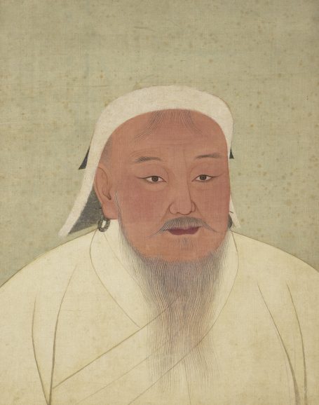 Genghis Khan (Reproduction of a 1278 portrait taken from a Yuan - Era album) Unknown author, National Palace Museum, Taipei
